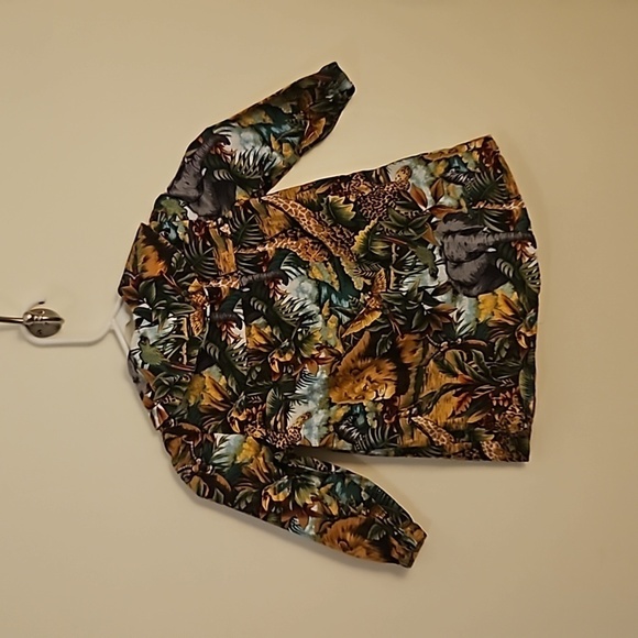 HANDMADE Jungle Safari Button Down Girls Dress - Picture 5 of 5